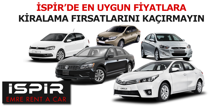 ispir araba kiralama
